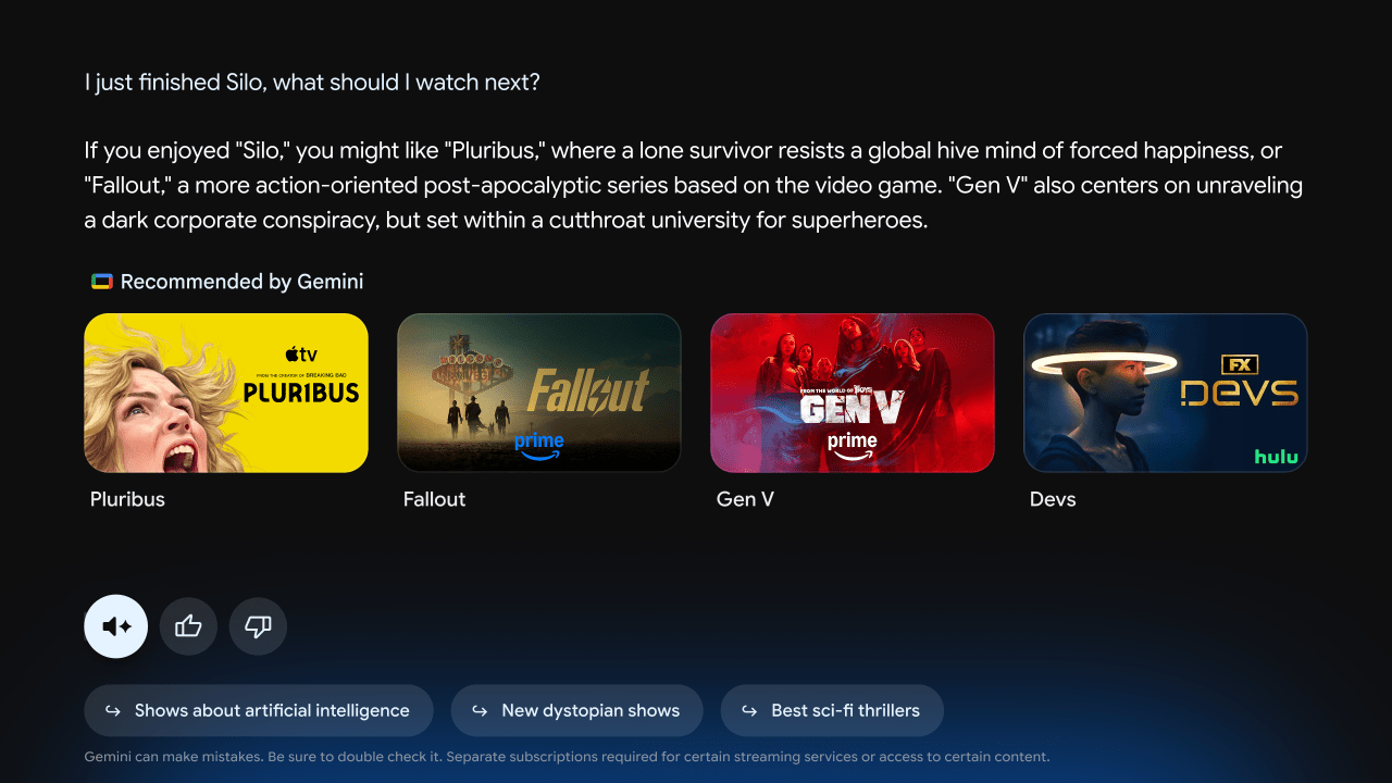 گوگل در CES 2026 ویژگی های جدید Gemini را برای تلویزیون پیش نمایش می کند - Google previews new Gemini features for TV at CES 2026